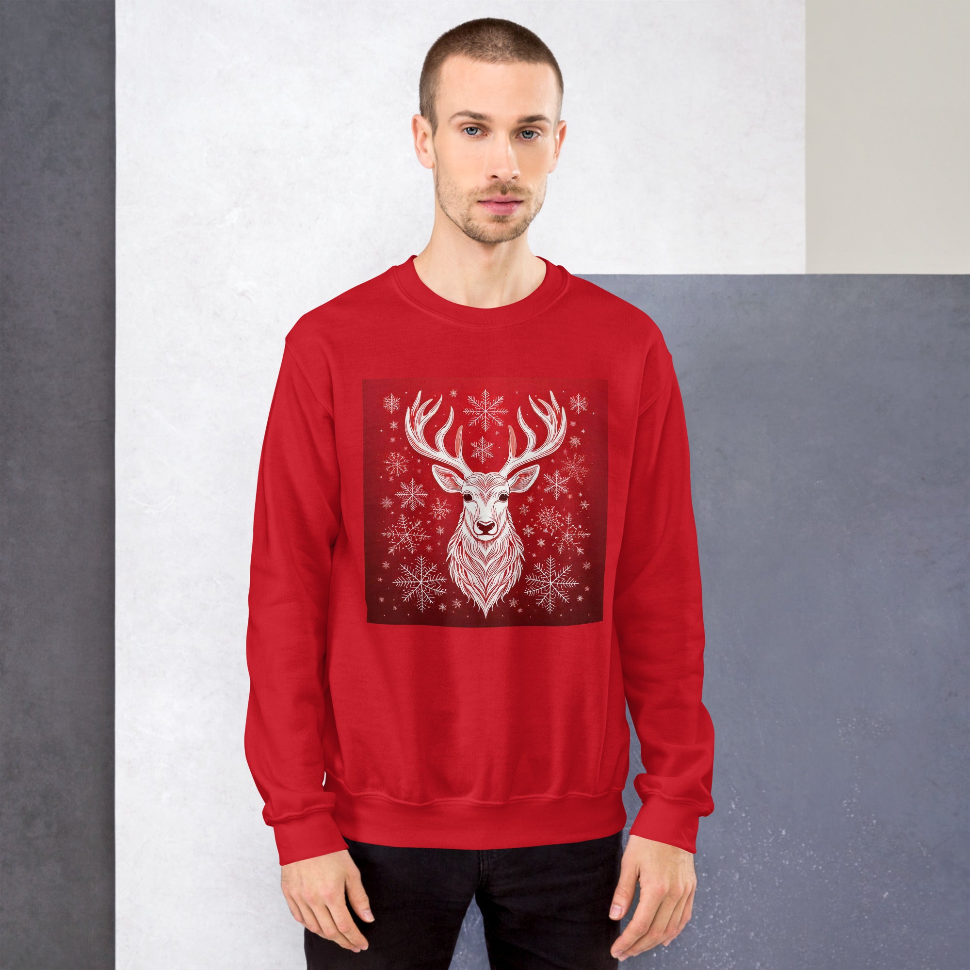 Unisex Christmas Party Sweatshirt. Christmas Sweater Alternative. Red or White Pullover. WickedYo.
